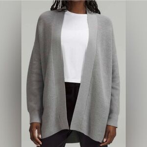 Lululemon Merino Wool-Blend Rib Long Wrap Sweater